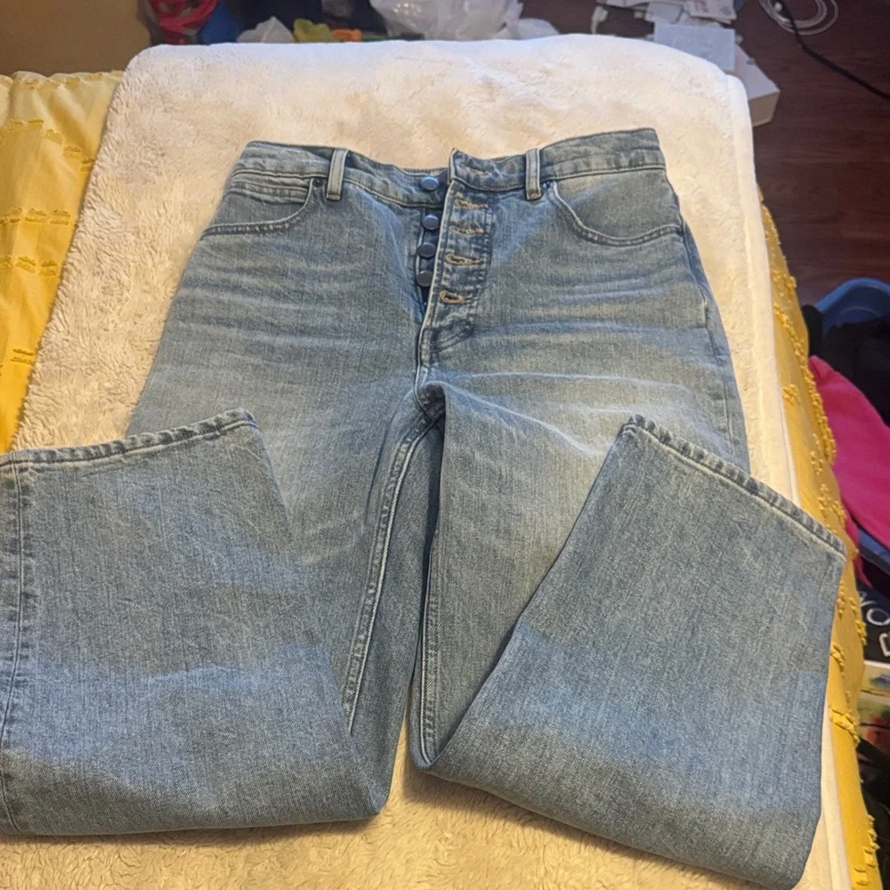 Everlane Light Blue Button-Fly Jeans - Picture 1 of 10